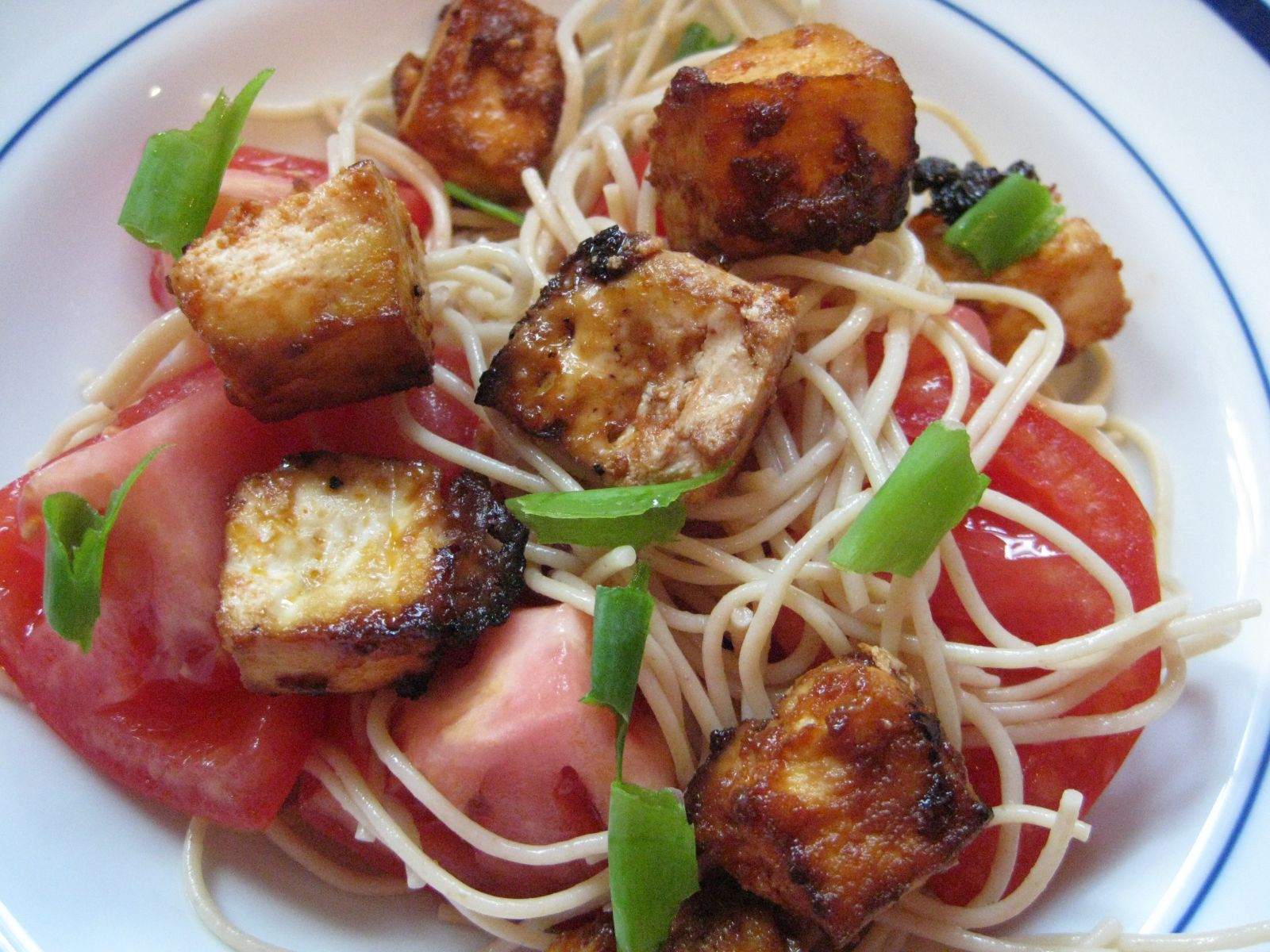 Fried Tofu Pasta